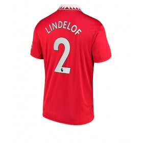 Herren Fußballbekleidung Manchester United Victor Lindelof #2 Heimtrikot 2022-23 Kurzarm